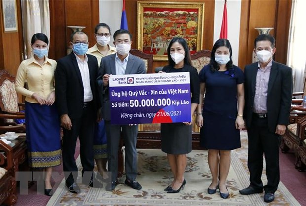 Vietnamese in Laos donate to national COVID-19 vaccine fund